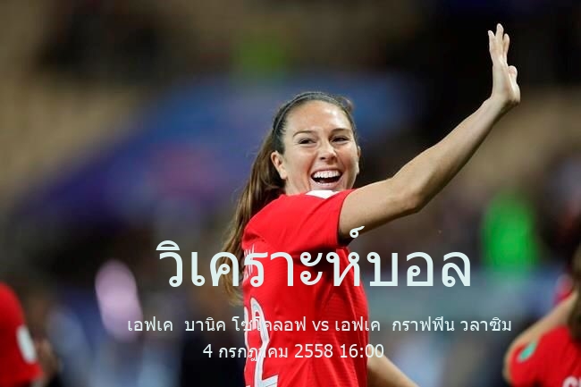 วิเคราะห์บอล  กระชับมิตร สโมสร เอฟเค  บานิค โซโคลอฟ vs เอฟเค  กราฟฟิน วลาซิม 4 กรกฎาคม 2558